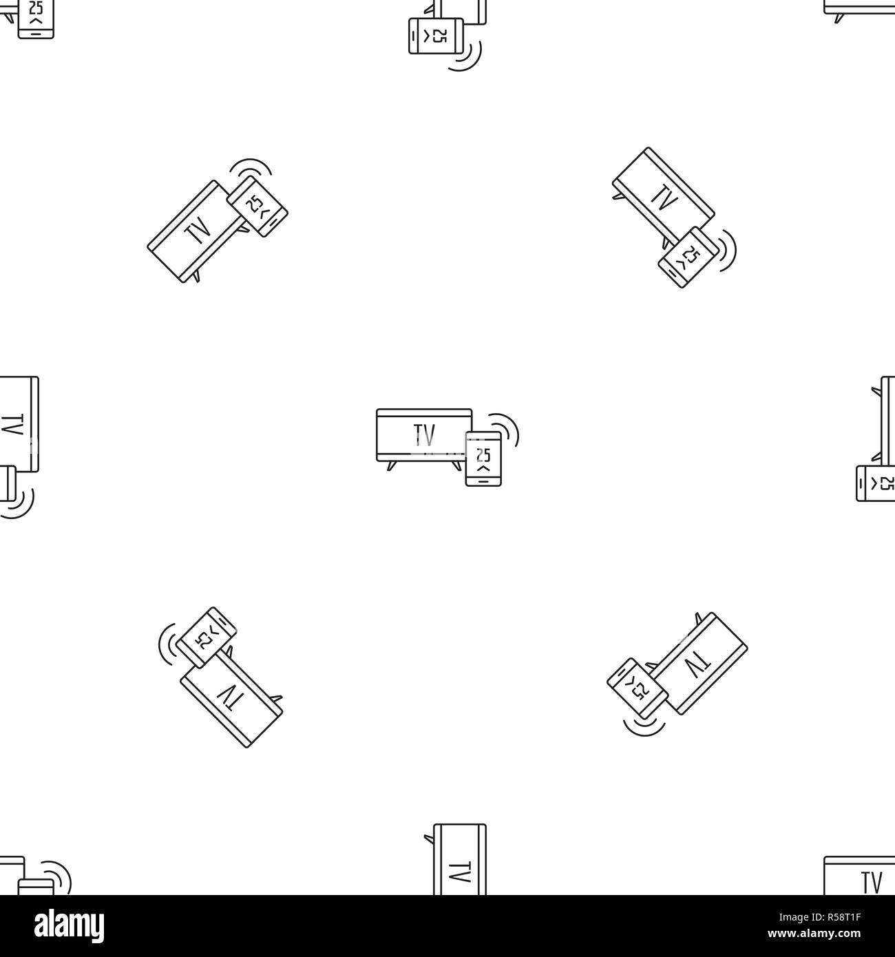 Modèle Smart tv vecteur sans répéter pour toute géométrique web design Illustration de Vecteur