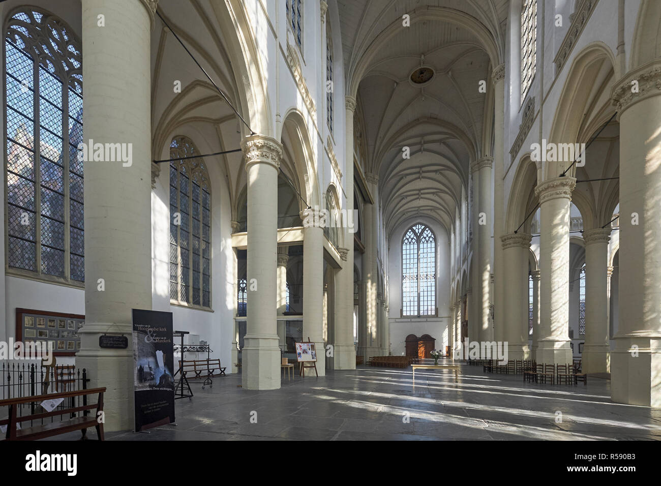 Hooglandse Kerk, Leiden, Hollande méridionale, Pays-Bas Banque D'Images