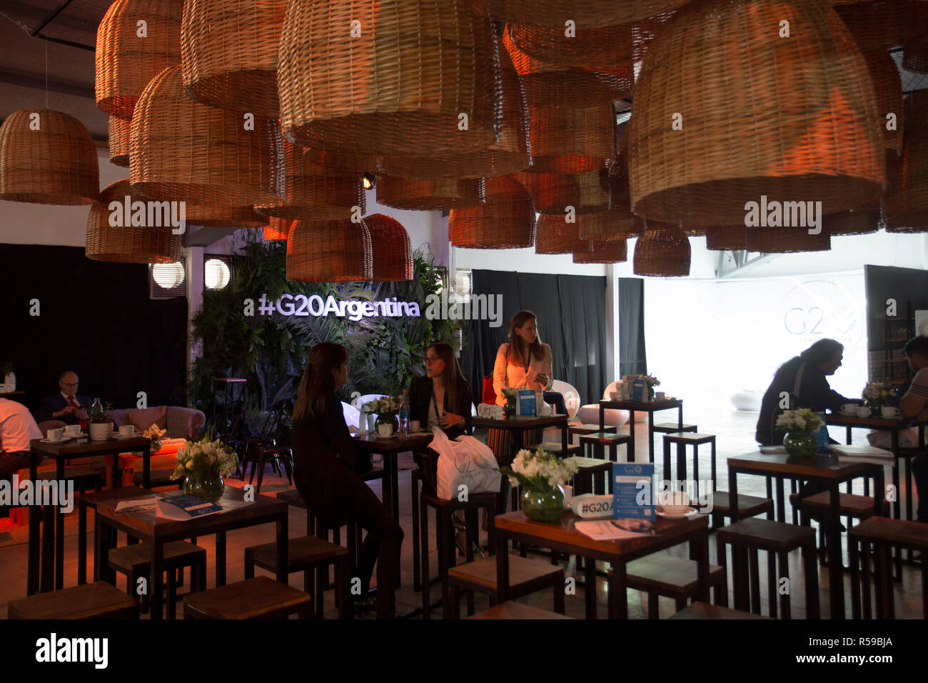 Buenos Aires, Argentine. 30Th Nov 2018. G20 media center équipements pour le Sommet du G20, Buenos Aires, Argentine Crédit : Ariel García Giménez/Alamy Live News Banque D'Images