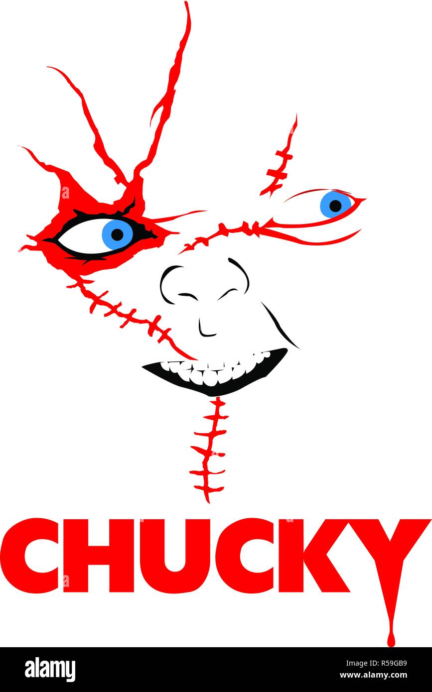 Killer chucky doll illustration Banque D'Images
