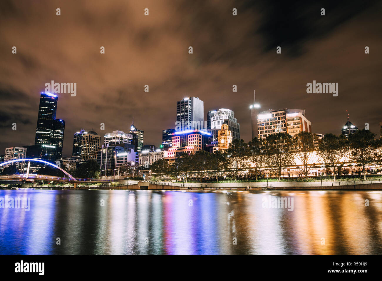 La rivière Yarra, Melbourne Banque D'Images