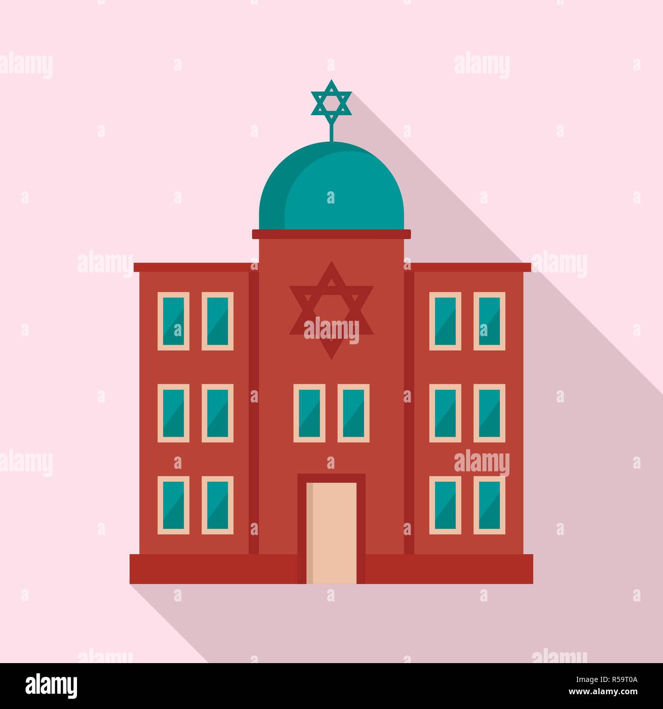 Icône synagogue juive. Télévision illustration de synagogue juive icône vecteur pour la conception web Illustration de Vecteur