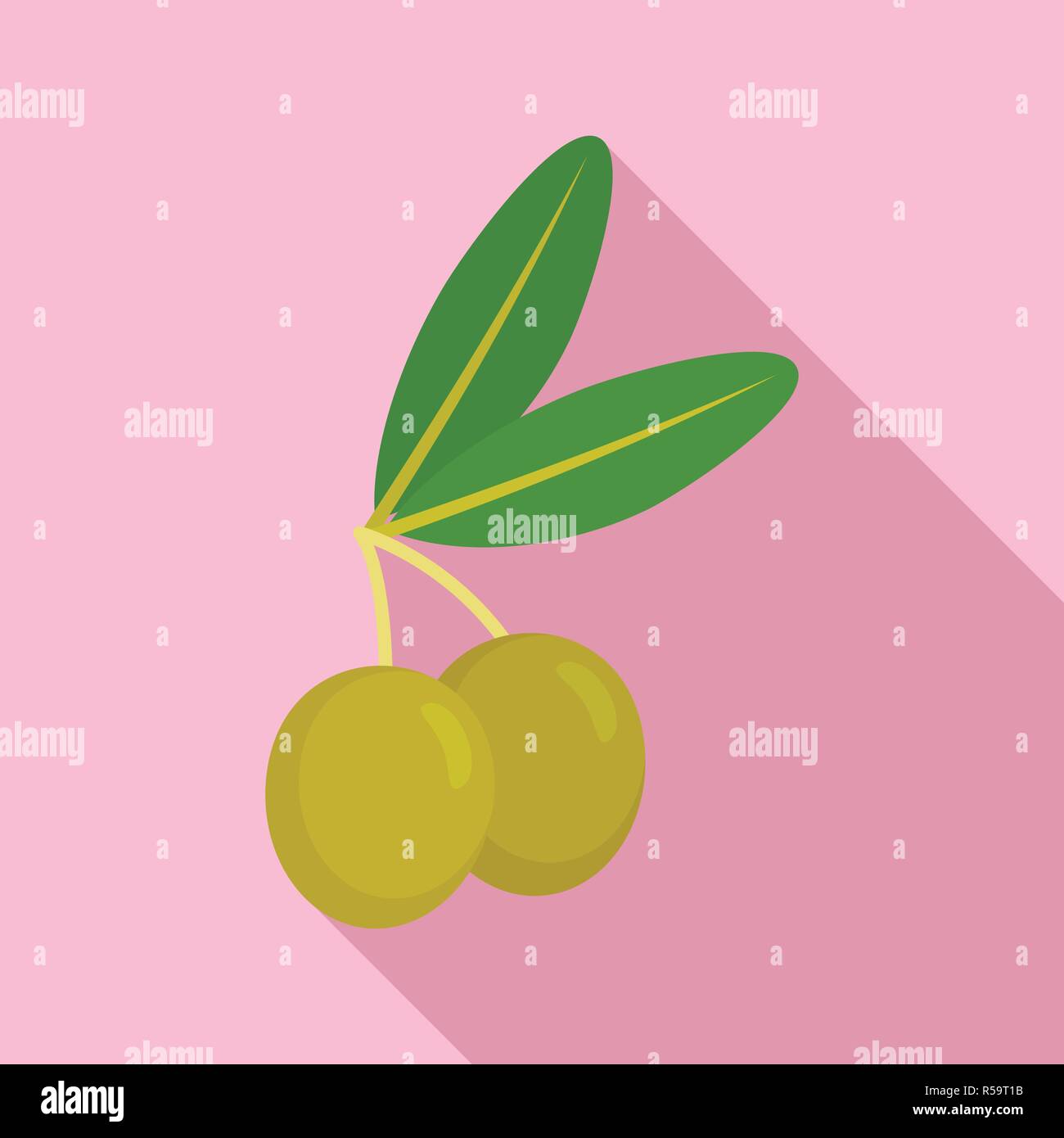 L'icône d'olive juif. Télévision illustration de l'icône vecteur d'olive juif pour la conception web Illustration de Vecteur