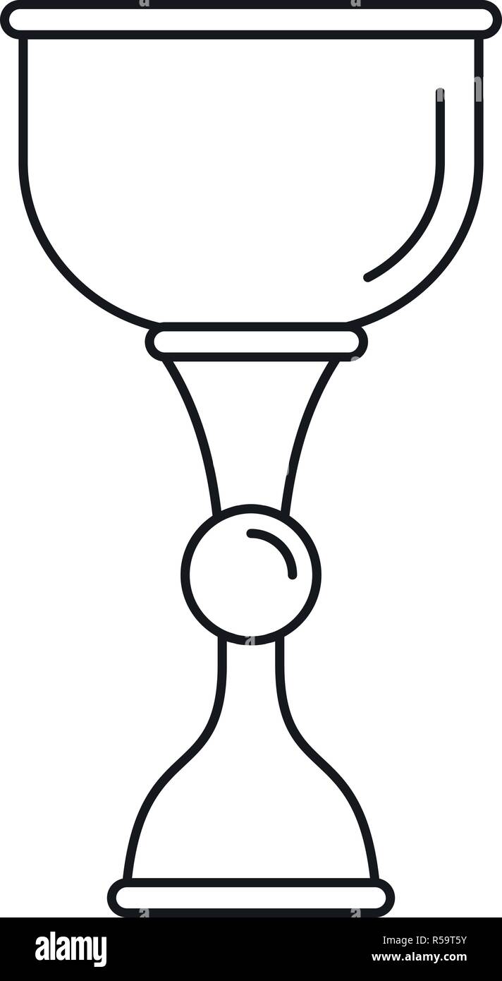 L'icône d'or de la coupe du juif. Or contour tasse juif pour l'icône vecteur web design isolé sur fond blanc Illustration de Vecteur