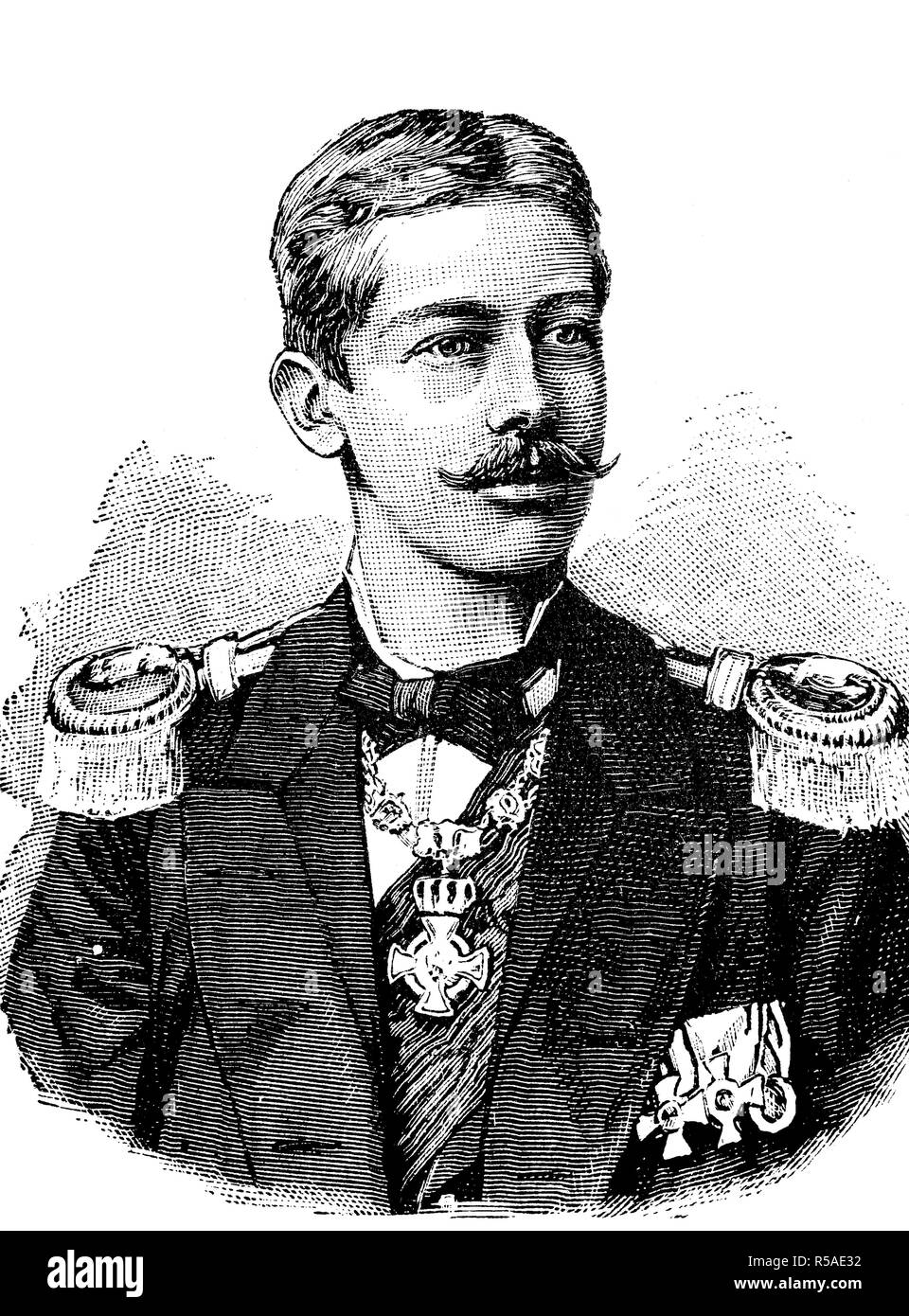 William Henry Prince Albert de Prusse, 1862-1929, fils du prince Frederick William et plus tard l'empereur allemand Frédéric III. Banque D'Images