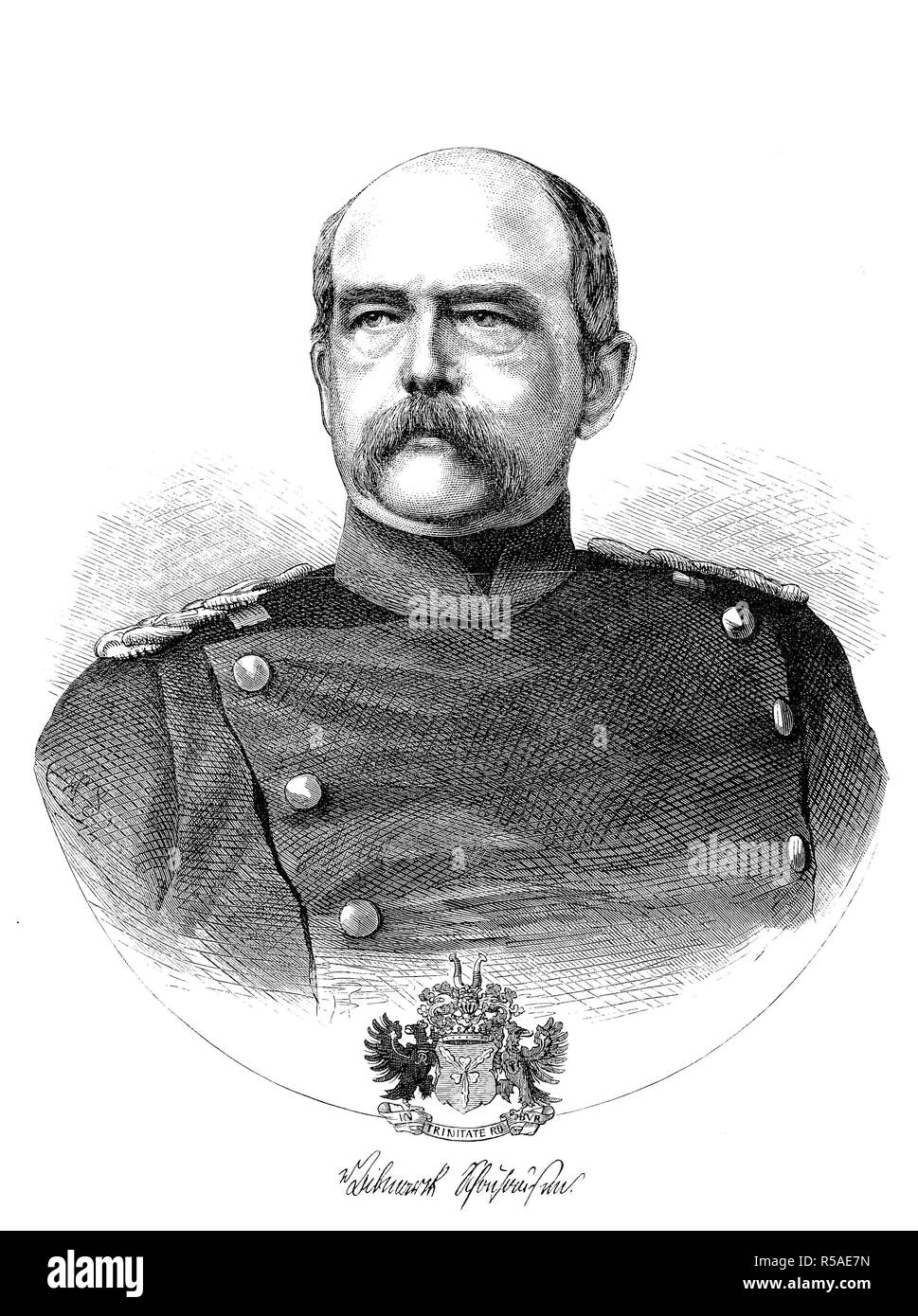 Otto Eduard Leopold, Prince de Bismarck, duc de Lauenburg, 1er avril 1815, le 30 juillet 1898, connu sous le nom de Otto von Bismarck Banque D'Images