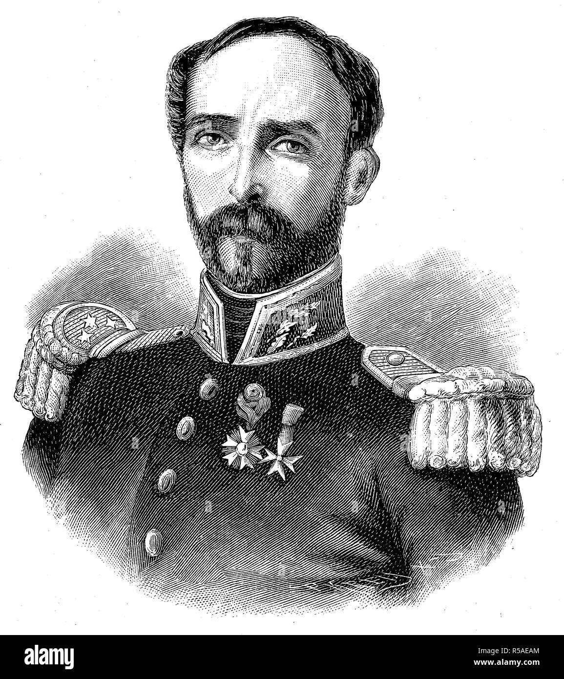 Louis-Eugene Cavaignac, 15 octobre 1802, 28 octobre 1857, général et ministre de la guerre, France Banque D'Images