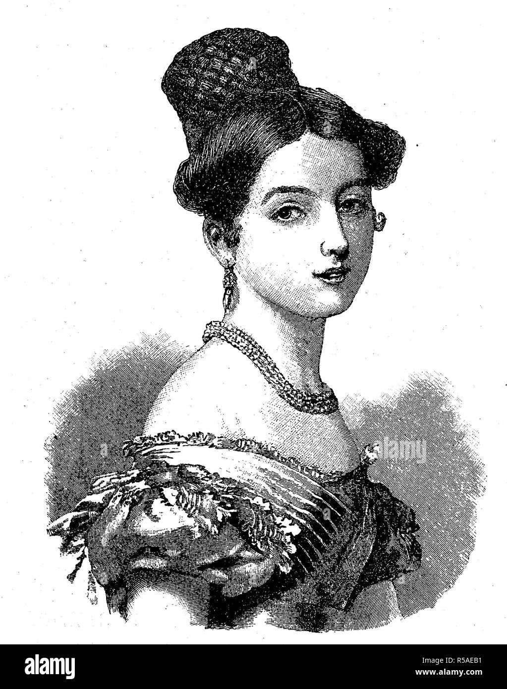 La reine Victoria, Son Altesse Royale la princesse Alexandrina Victoria de Kent, le 24 mai 1819, le 22 janvier 1901, la Reine de l'Organisation des Banque D'Images