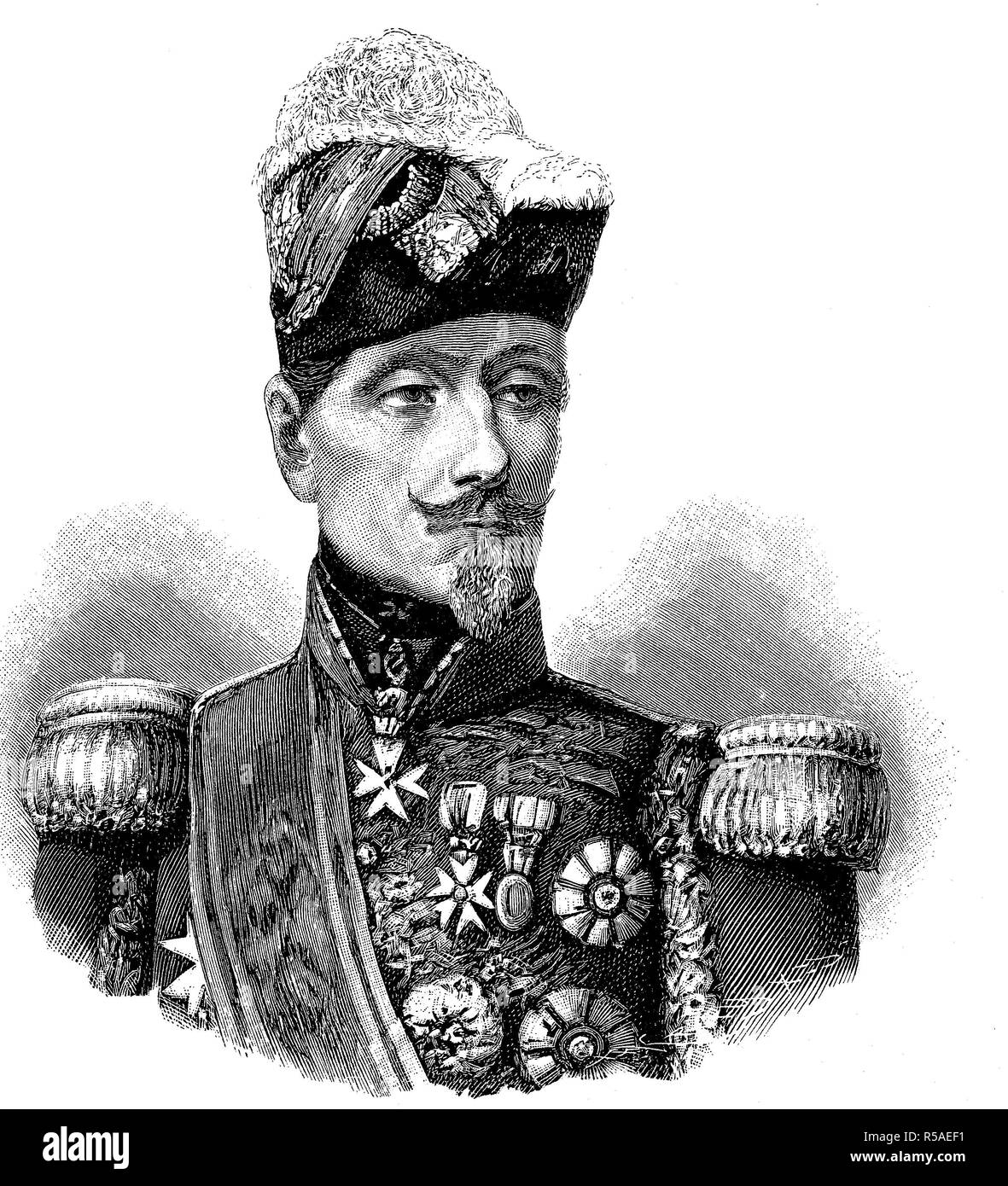 Armand-Jacques Leroy de Saint-Arnaud, 20 août 1798, 29 septembre 1854, woodcut, France Banque D'Images