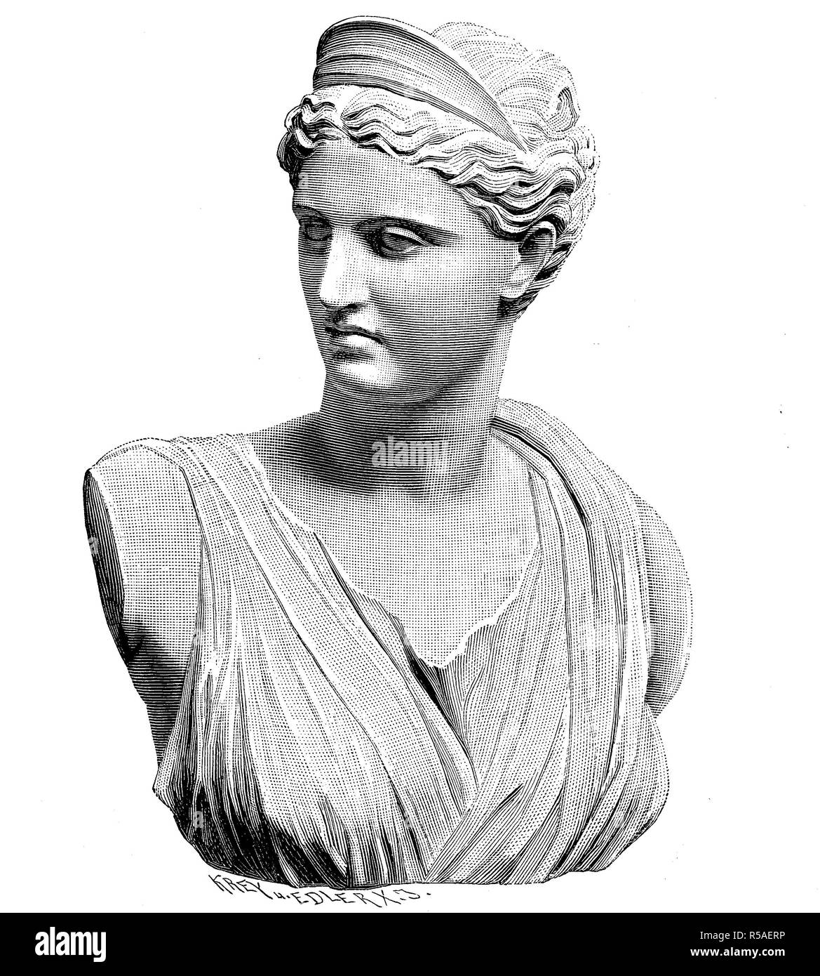 La diana de versailles Banque d'images noir et blanc Alamy