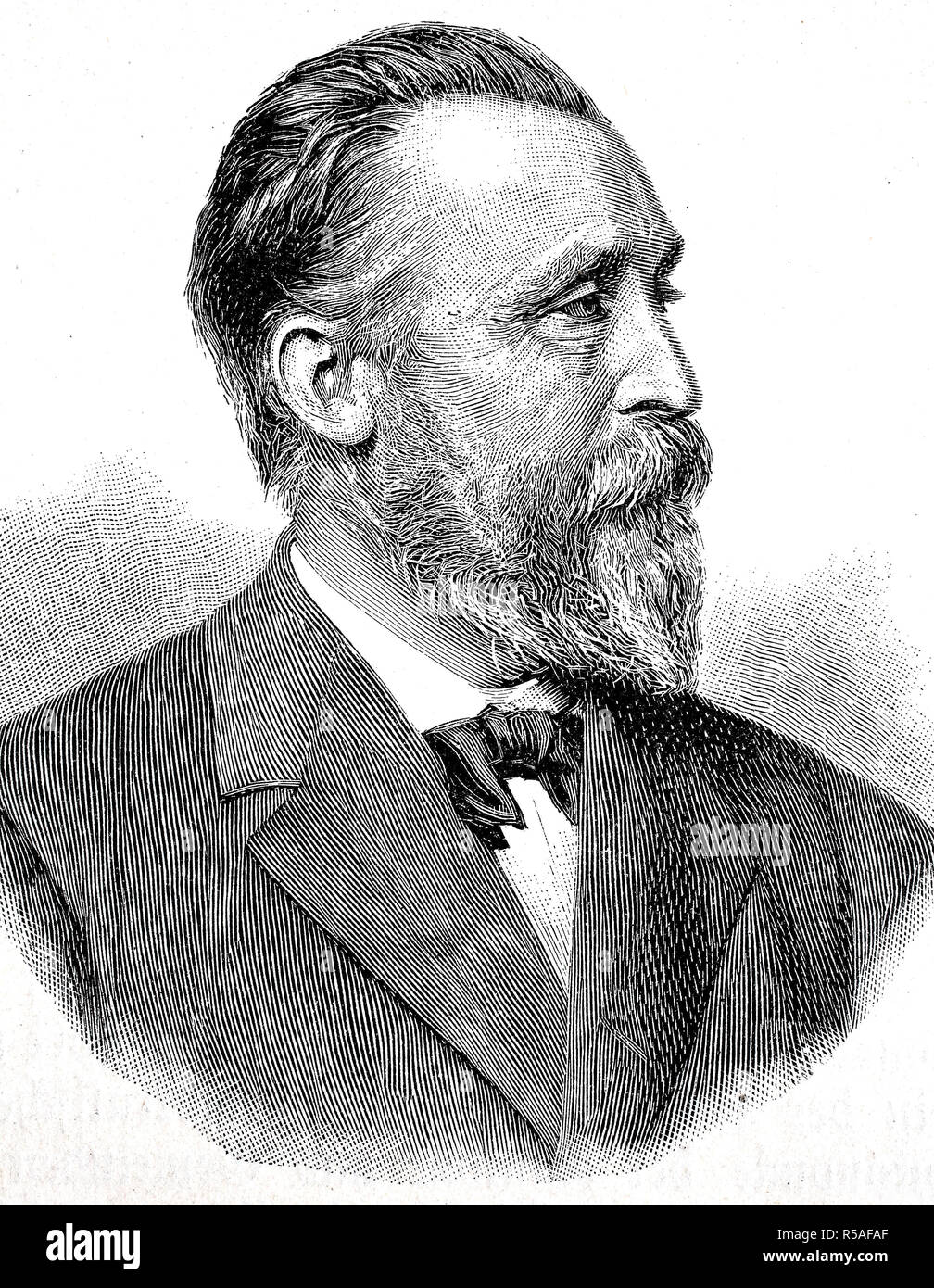 Ernst Heinrich Wilhelm Stephan, à partir de 1885 par Stephan, 7 janvier 1831, le 8 avril 1897, le général allemand Directeur de la Postal Banque D'Images