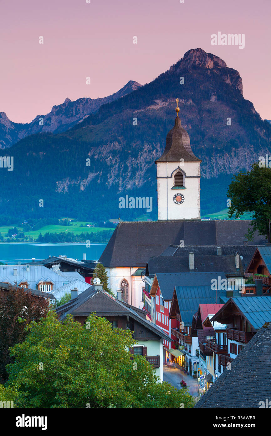 Saint Wolfgang, lac Wolfgangsee, Flachgau, Haute Autriche, Autriche Banque D'Images Saint Wolfgang, lac Wolfgangsee, Flachgau, Haute Autriche, Autriche Banque D'Images