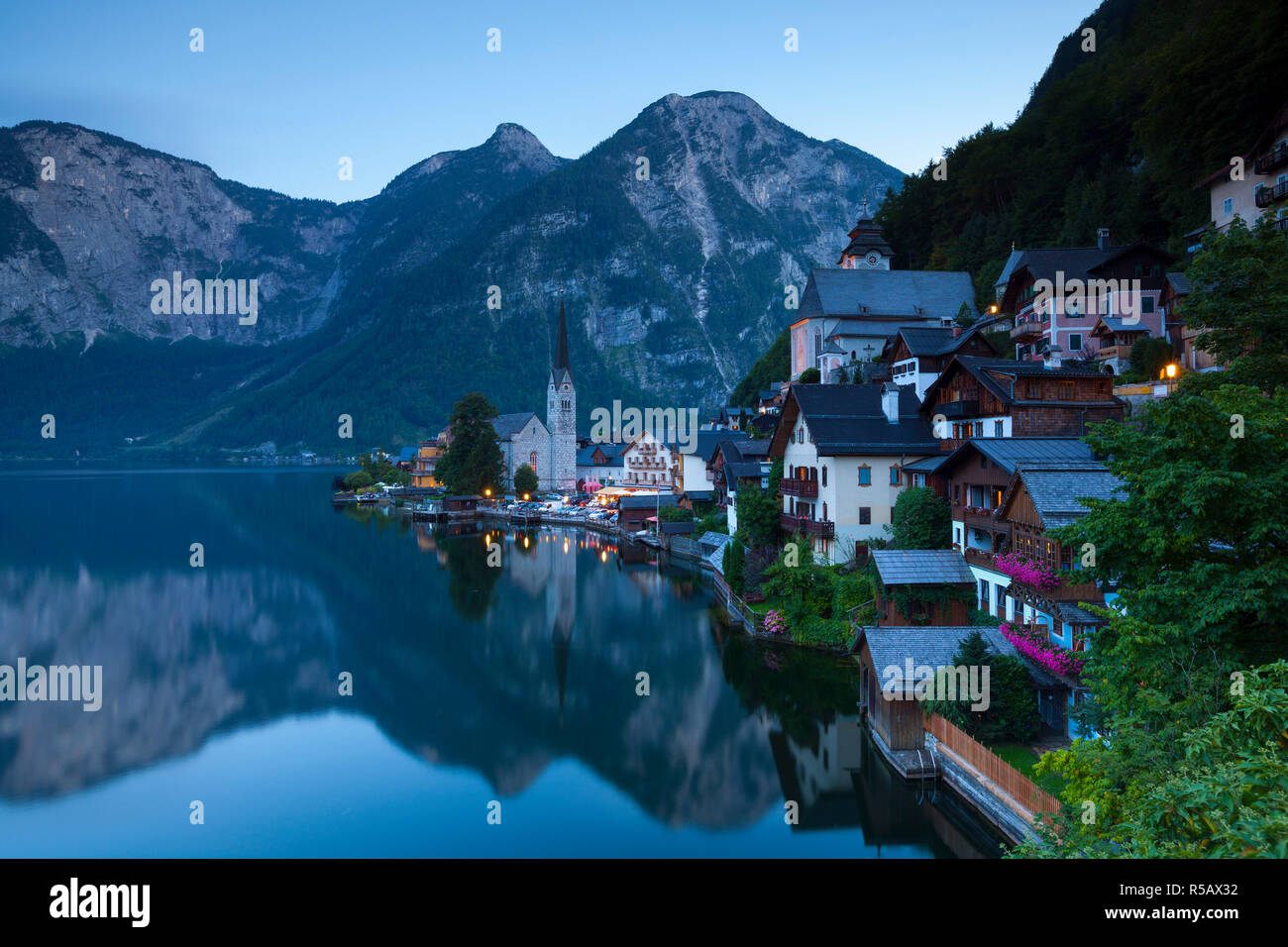 Hallstatt, Hallstattersee, Oberosterreich, Haute Autriche, Autriche Banque D'Images Hallstatt, Hallstattersee, Oberosterreich, Haute Autriche, Autriche Banque D'Images
