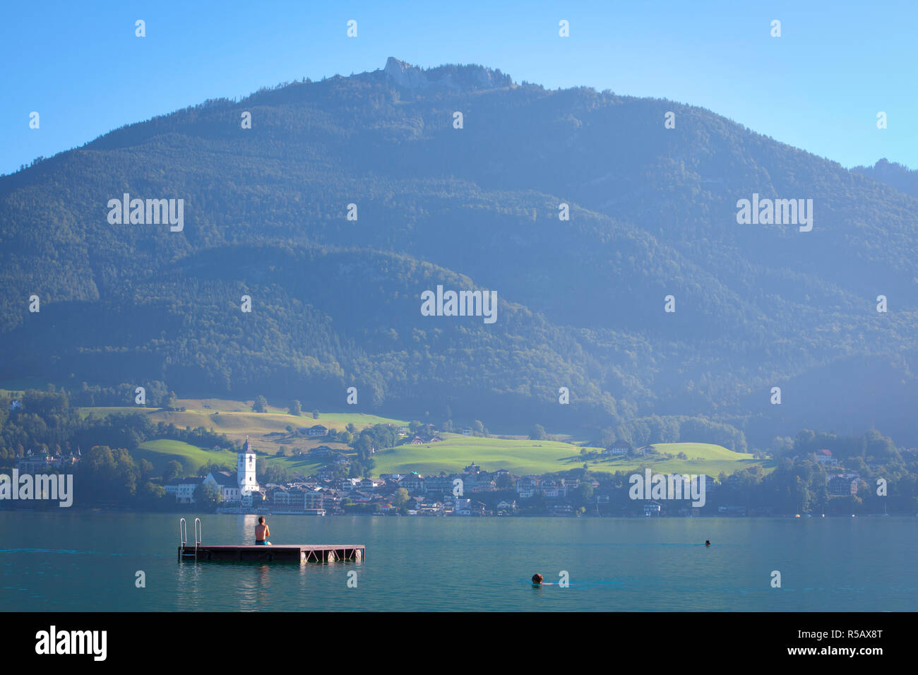 Saint Wolfgang, lac Wolfgangsee, Salzbourg, Flachgau, Haute Autriche, Autriche Banque D'Images Saint Wolfgang, lac Wolfgangsee, Salzbourg, Flachgau, Haute Autriche, Autriche Banque D'Images