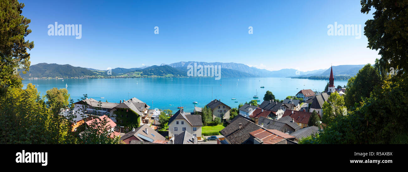 Attersee, lac Attersee, Salzkammergut, Haute Autriche, Autriche Banque D'Images Attersee, lac Attersee, Salzkammergut, Haute Autriche, Autriche Banque D'Images