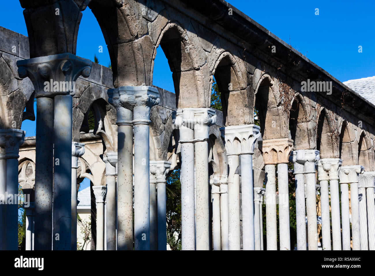 Bahamas, New Providence Island, Nassau, Paradise Island, jardins de Versailles Banque D'Images