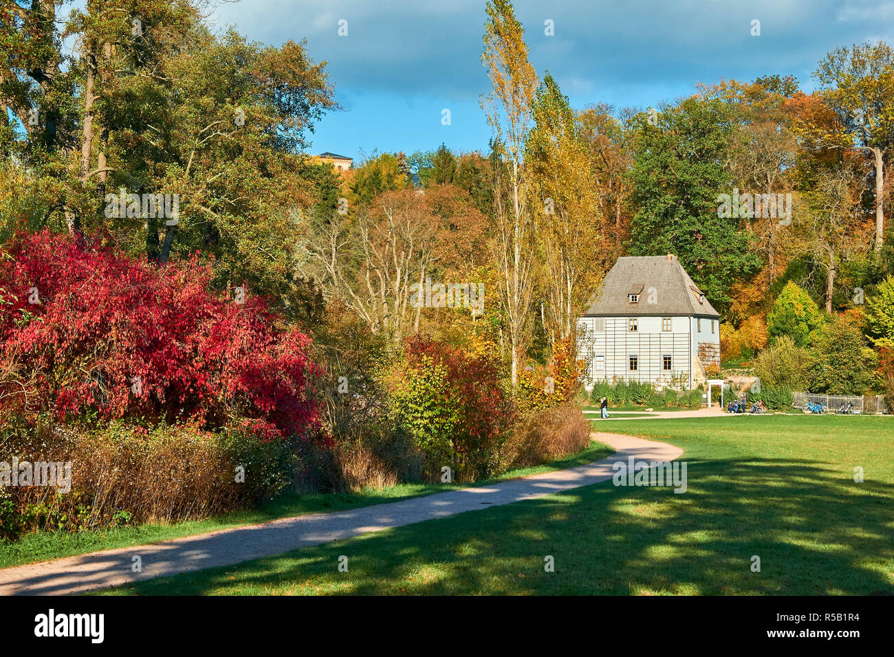 Goethe garden house dans le parc à l'ILM, Weimar, Thuringe, Allemagne Banque D'Images