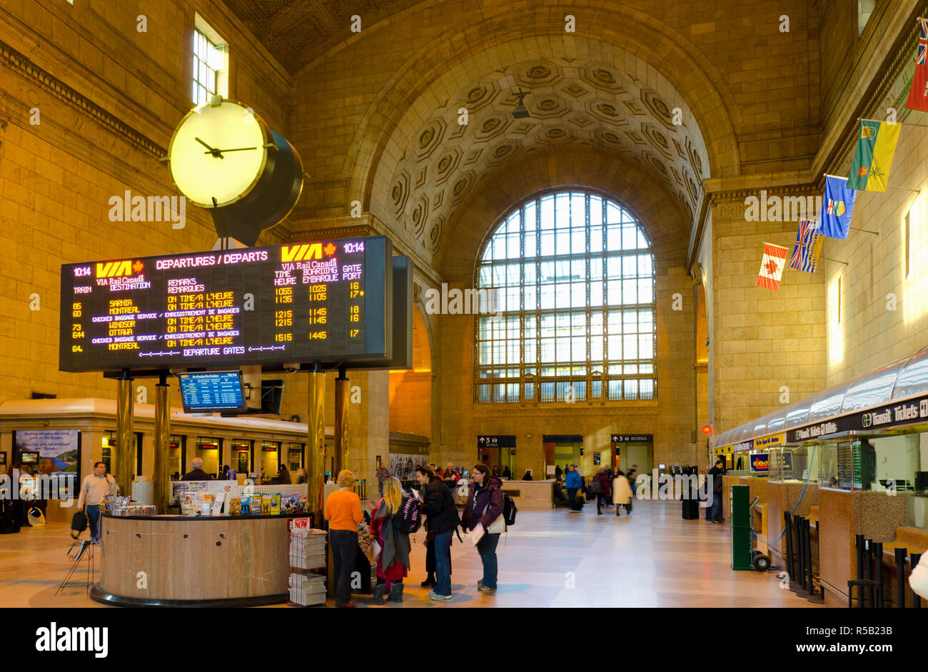 Le Canada, l'Ontario, Toronto, Union Station Banque D'Images