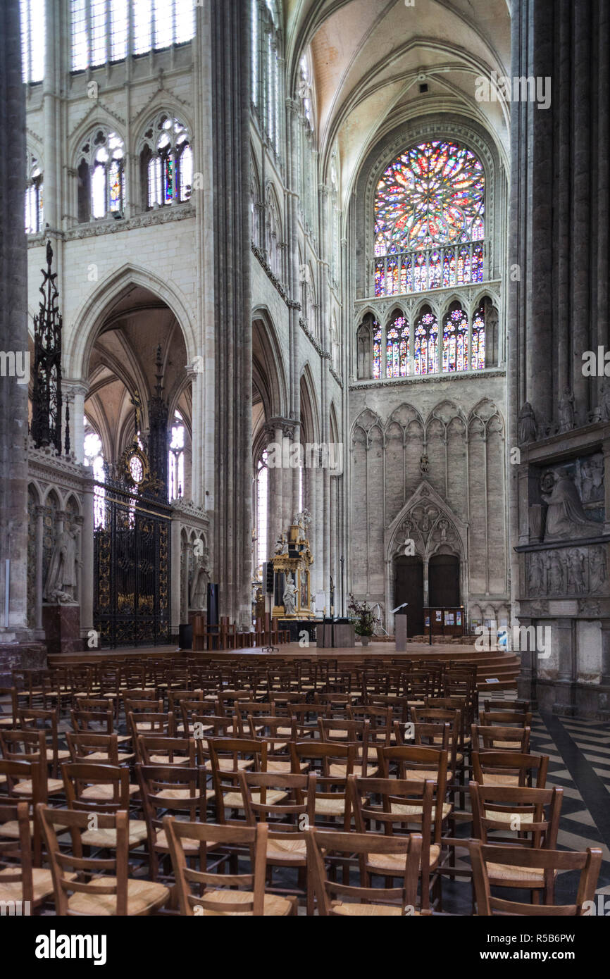 France, Picardie, Somme, Amiens, Cathédrale Notre Dame Cathedral Banque D'Images