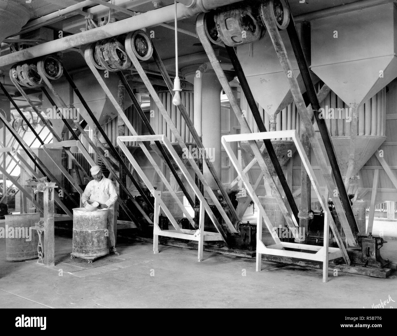 De Guerre - Industries - Usine de chewing-gum Wrigley. Sucre broyage ca. 1917-1918 Banque D'Images