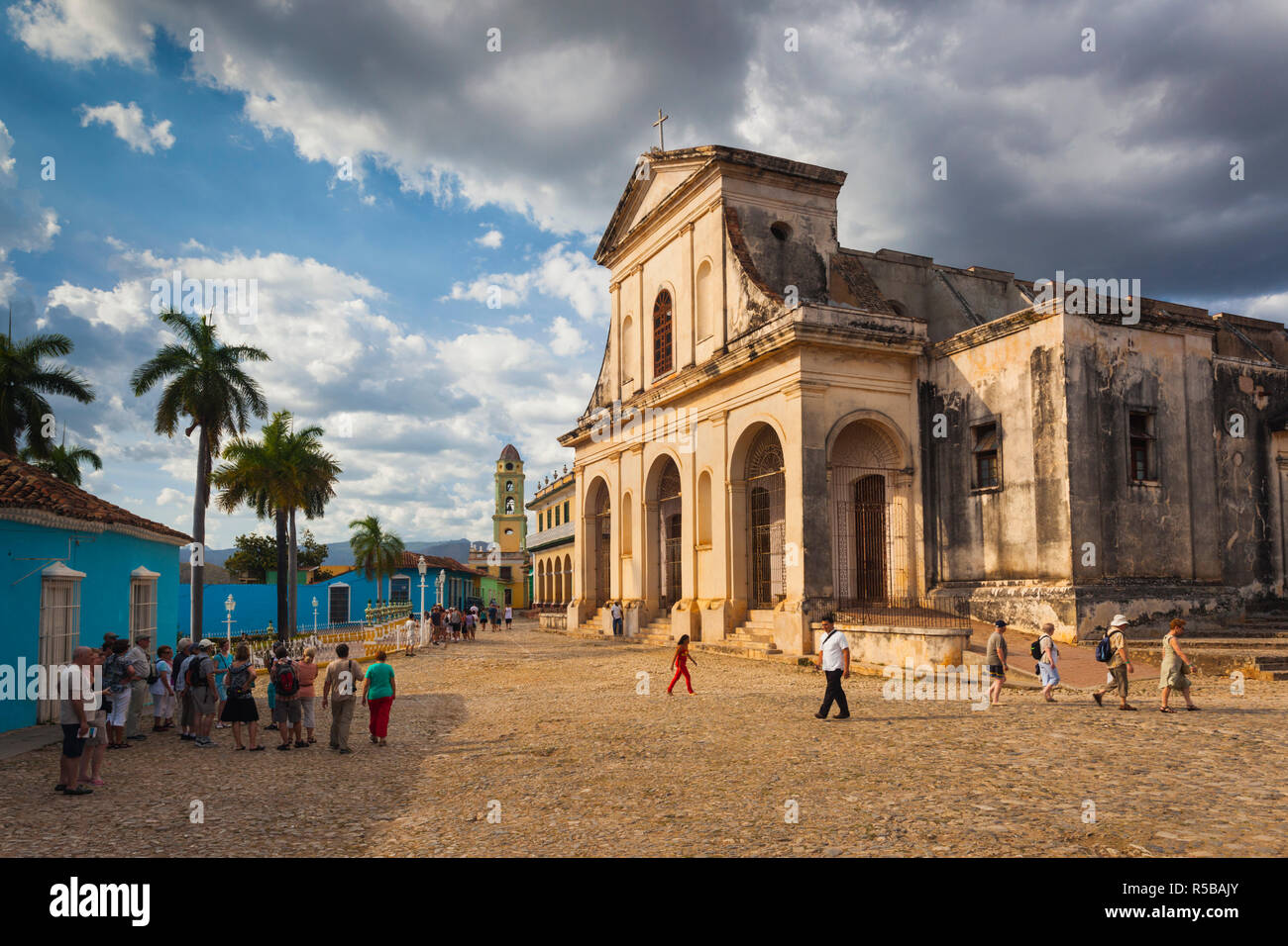 La province de Sancti Spiritus, Cuba, Trinidad, l'Iglesia Parroquial de la Santisima Trinidad, Holy Trinity Church Banque D'Images