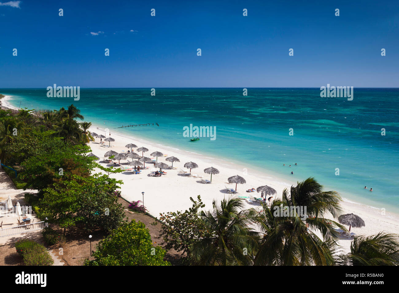 La province de Sancti Spiritus, Cuba, Trinidad, Playa Ancon beach Banque D'Images