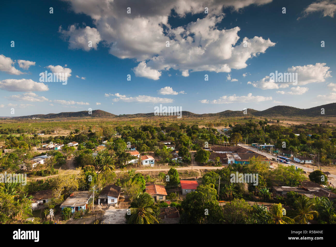 La province de Sancti Spiritus, Cuba, Trinidad, Valle de los Ingenios, ancien domaine des plantations de canne à sucre Manaca Iznaga, 18ème siècle, des esclaves des plantations de canne à sucre en tour Banque D'Images