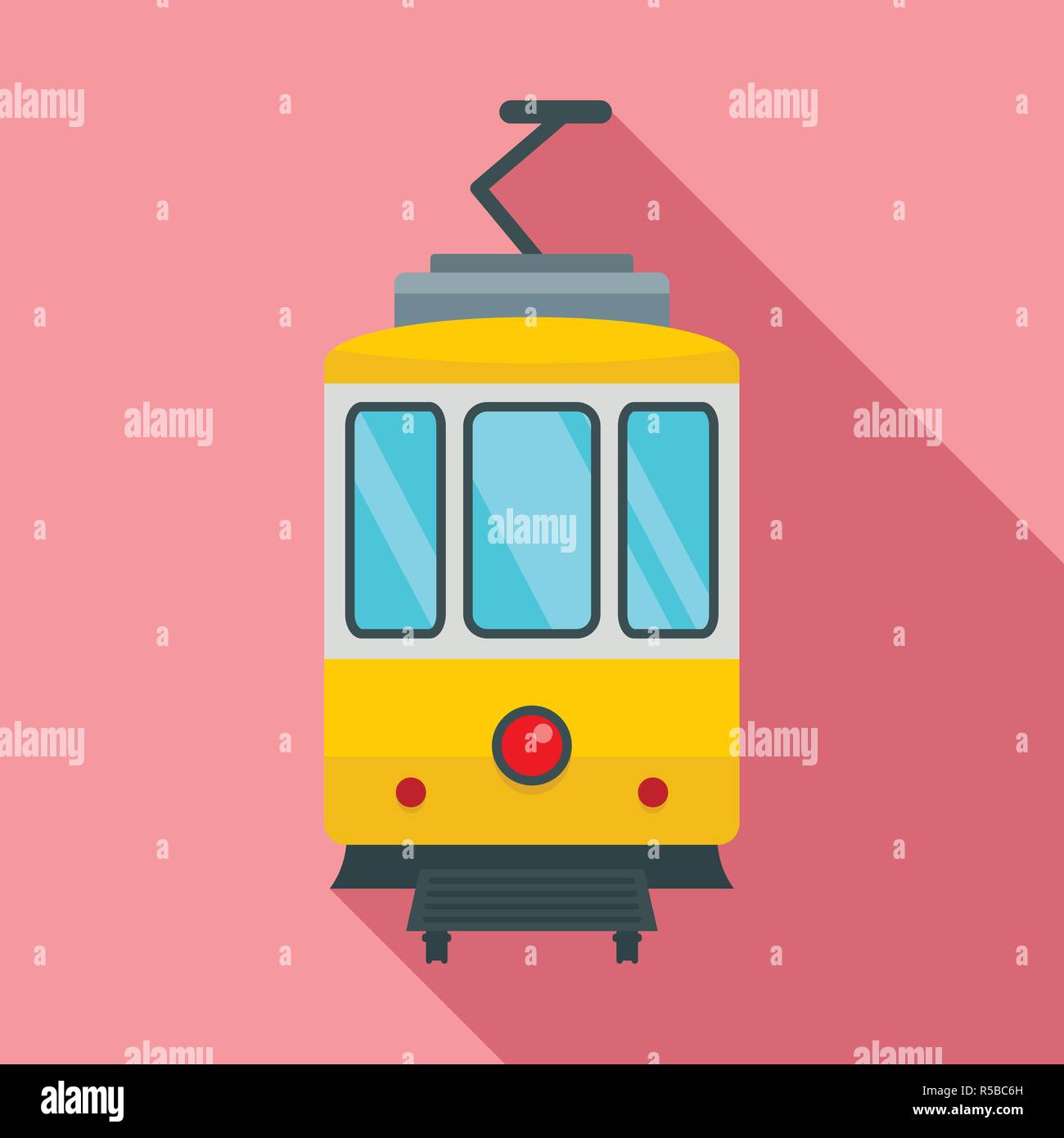 L'icône de tramway de la ville. Télévision illustration de tramway ville icône vecteur pour la conception web Illustration de Vecteur