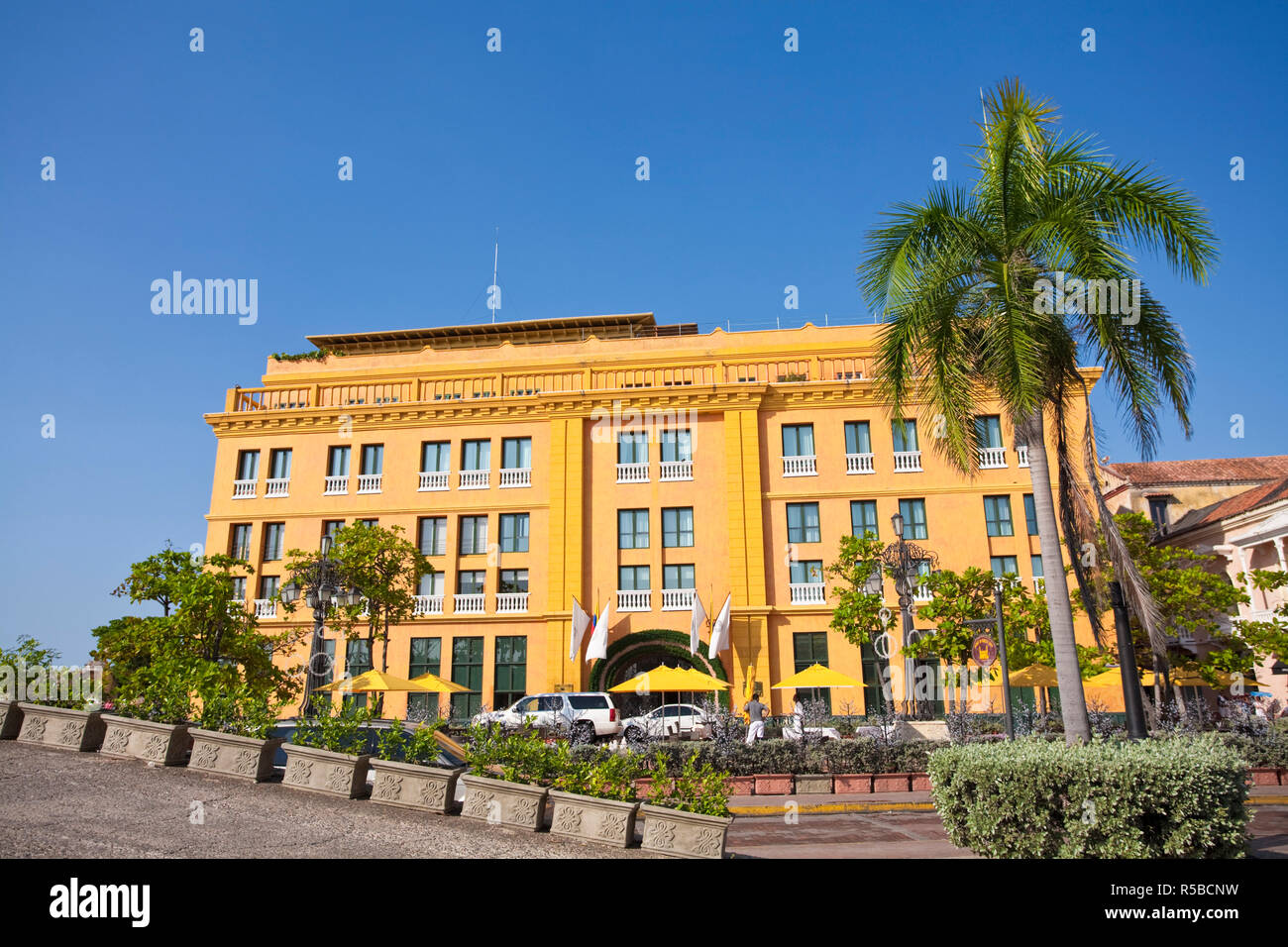 La Colombie, Bolivar, Cartagena de Indias, la Plaza de Santa Teresa, l'hôtel Charleston Bogota Banque D'Images