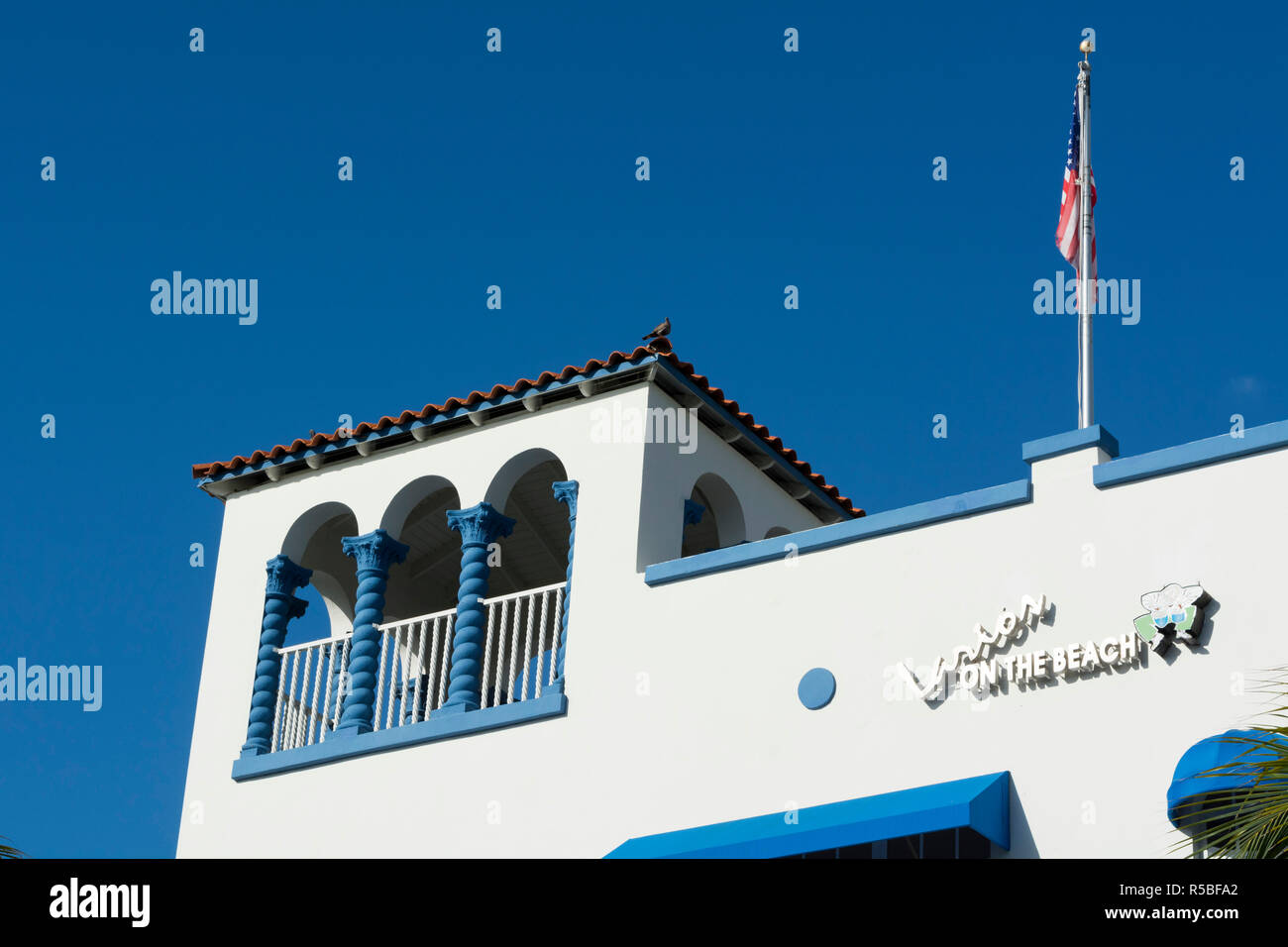 Shore Park Hotel, Ocean Drive, à South Beach, Miami Beach, Floride, USA. Banque D'Images