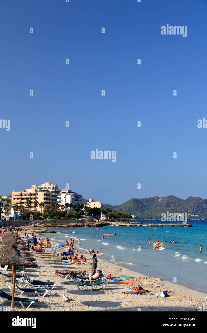 L'Espagne, Îles Baléares, Mallorca, Cala Millor Banque D'Images