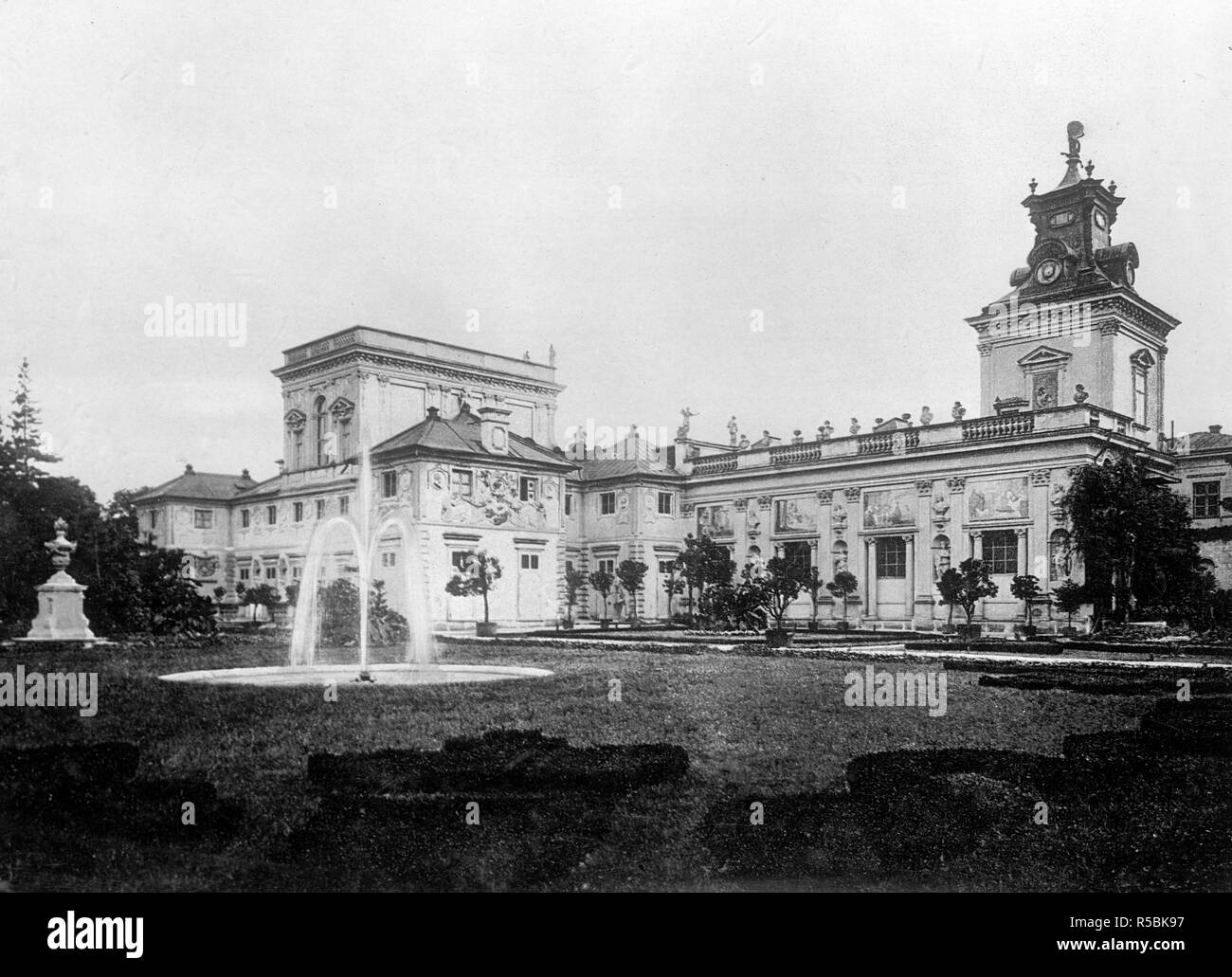 Palais de Wilanów à Varsovie ca. 1910-1920 Banque D'Images