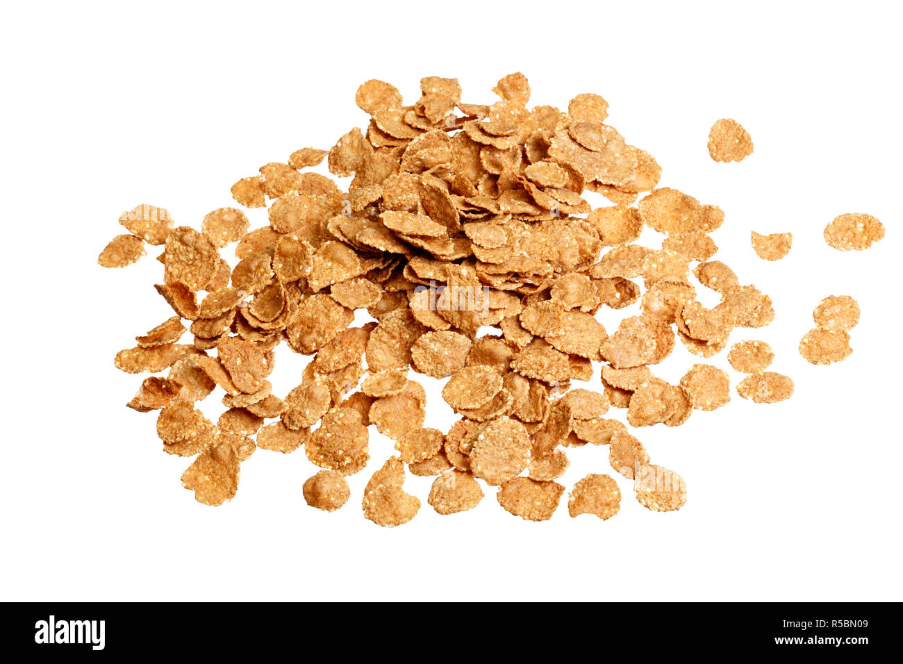 Flocons de céréales, Close up on white background Banque D'Images