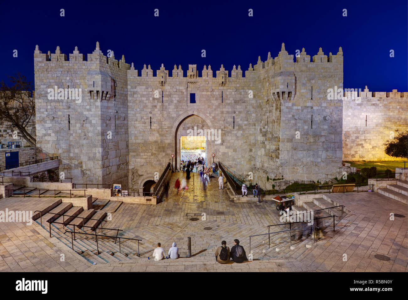 Israël, Jérusalem, la vieille ville, Porte de Damas Photo Stock - Alamy