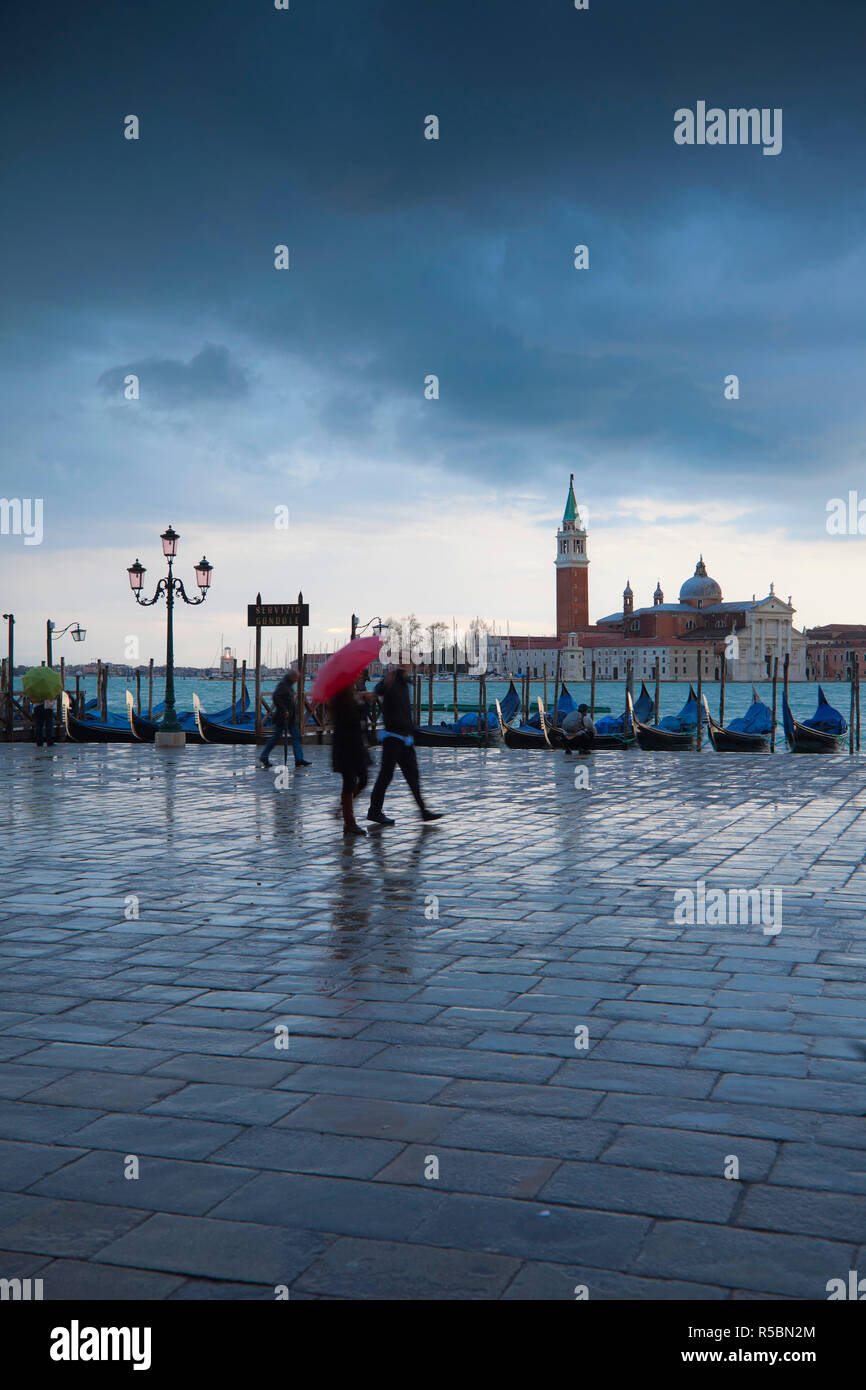 Piazza San Marco à l'ensemble de San Giorgio Maggiore, à Venise, Italie Banque D'Images