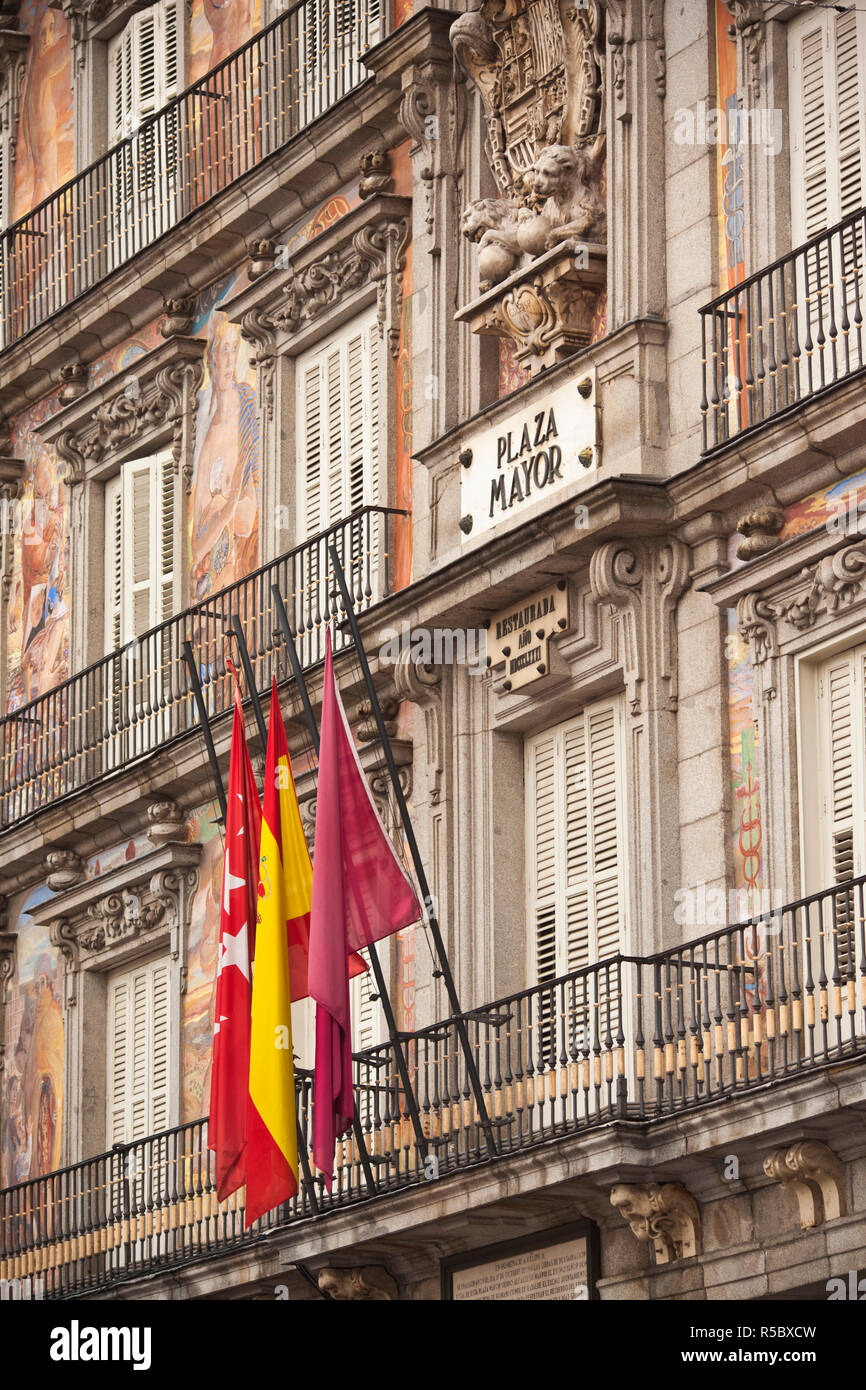 Espagne, Madrid, Centro, Plaza Mayor Banque D'Images