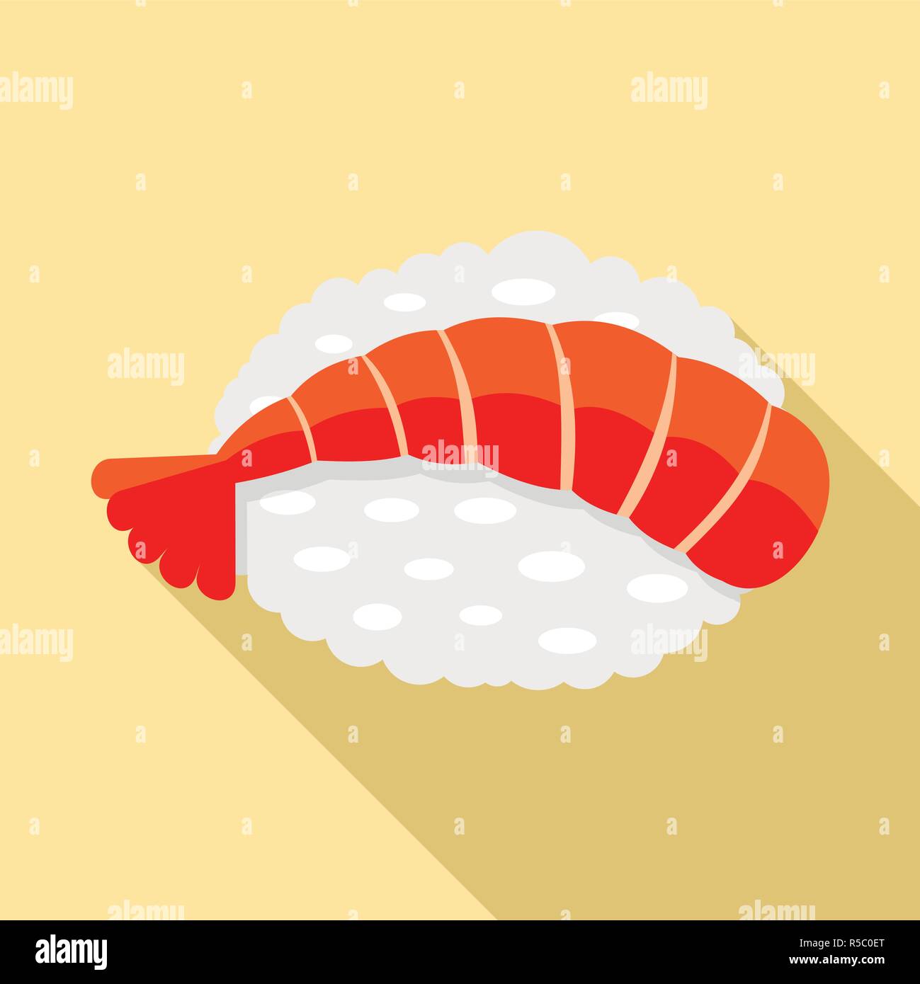 Sushi crevette Ebi icône. Télévision illustration de sushi crevette ebi icône vecteur pour la conception web Illustration de Vecteur