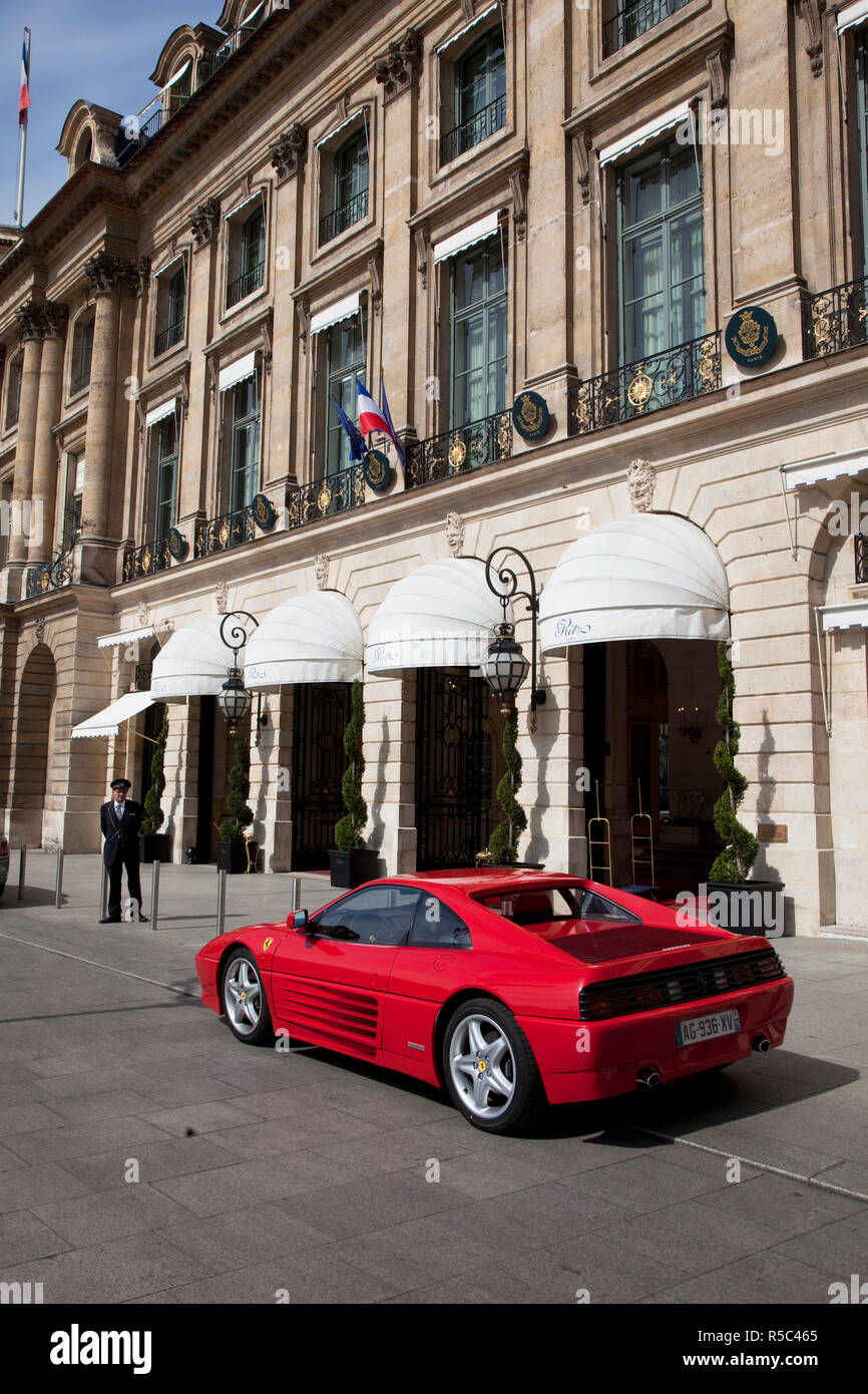 Hôtel Ritz, place Vendôme, Paris, France Banque D'Images