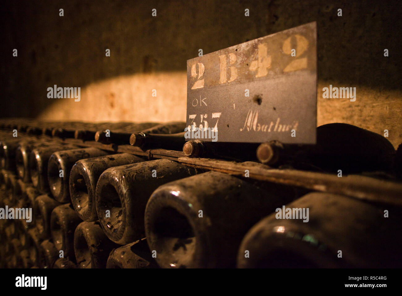 France, Marne, Champagne Ardenne, Reims, champagne Pommery Winery, caves de champagne Banque D'Images