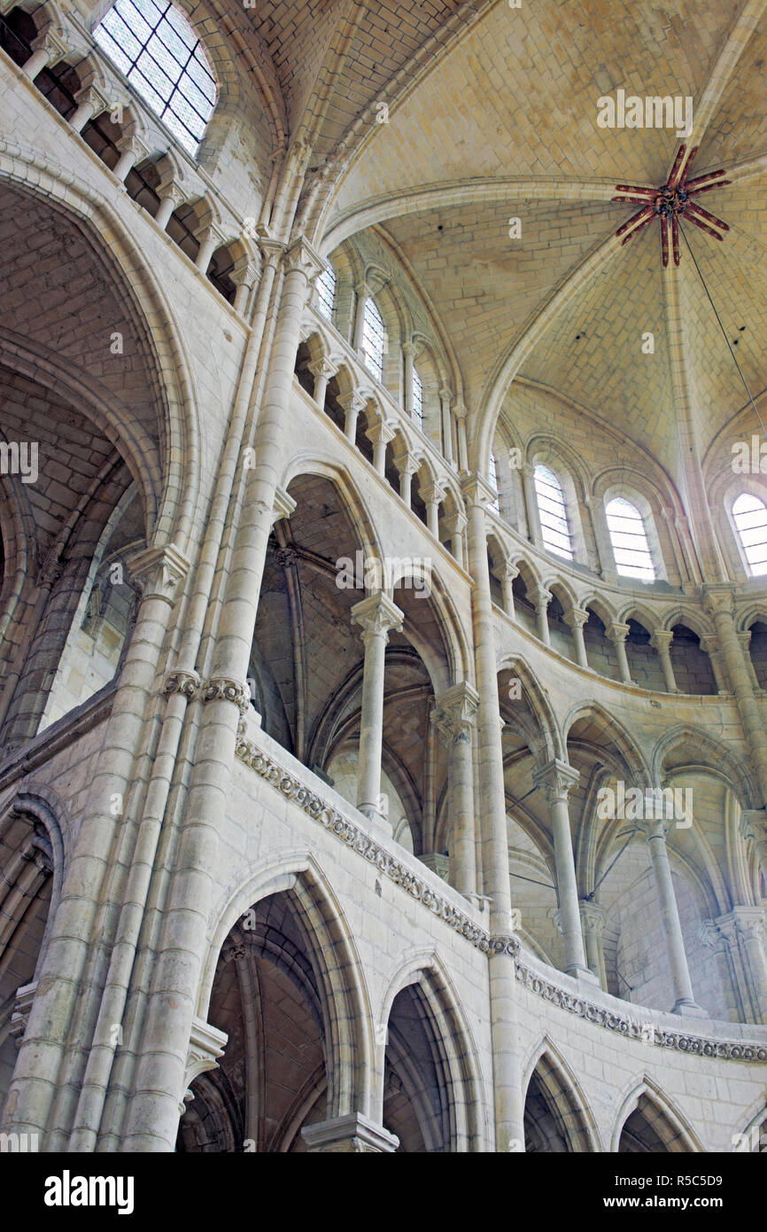 La cathédrale de Soissons, Aisne, Picardie, France Banque D'Images
