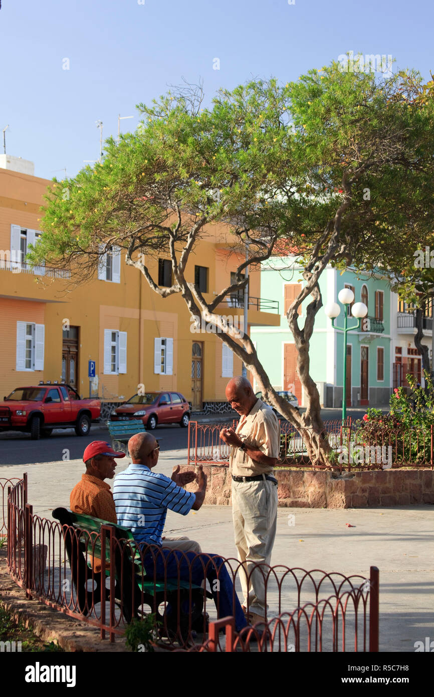 Cap Vert, Sao Vicente, Mindelo, Plaza Amilcar Cabral Banque D'Images