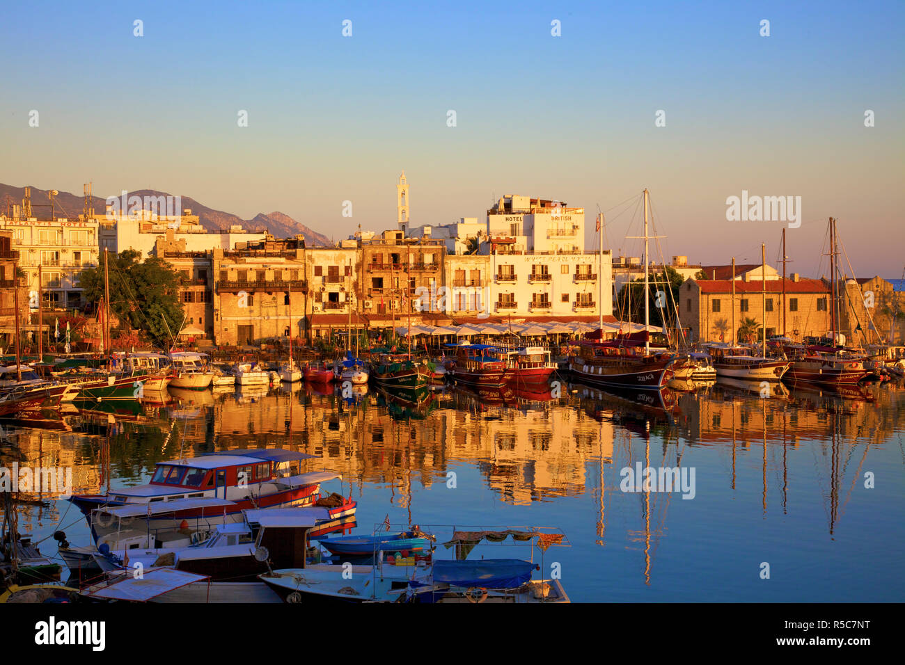 Port de Kyrenia, Kyrenia, Chypre du Nord Banque D'Images