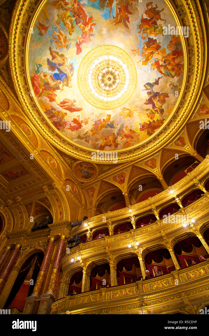 Opéra National de Hongrie, Budapest, Hongrie, Banque D'Images