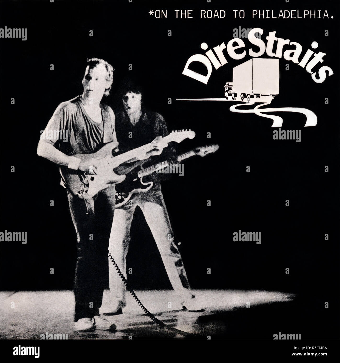 Dire Straits - couverture originale de l'album de vinyle - sur la route de Philadelphie - 1979 Banque D'Images