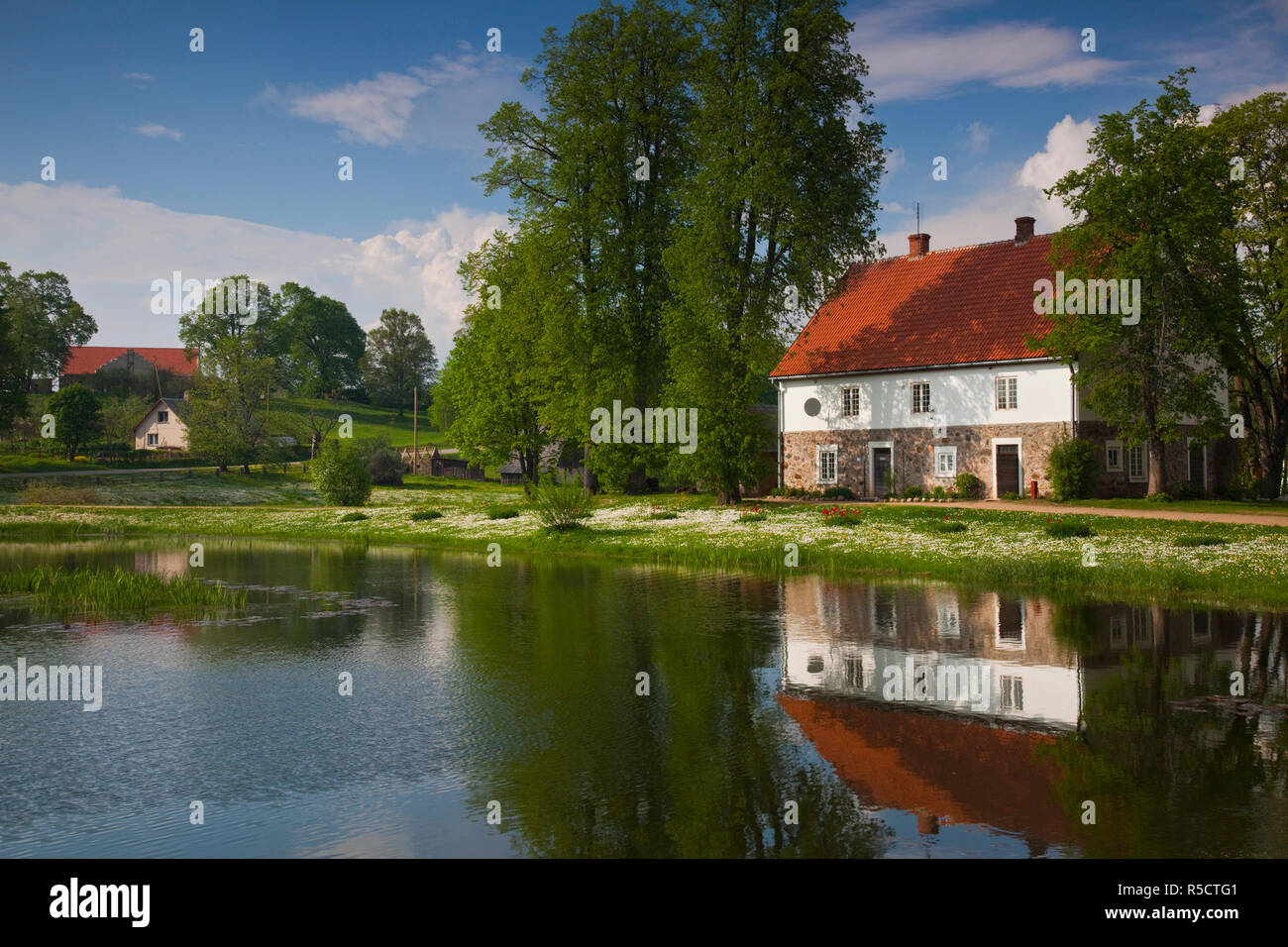 La Lettonie, le nord-est de la Lettonie, de la région de Vidzeme, Parc National de Gauja, Sigulda, Turaida Museum Réserver, complexe agricole Banque D'Images