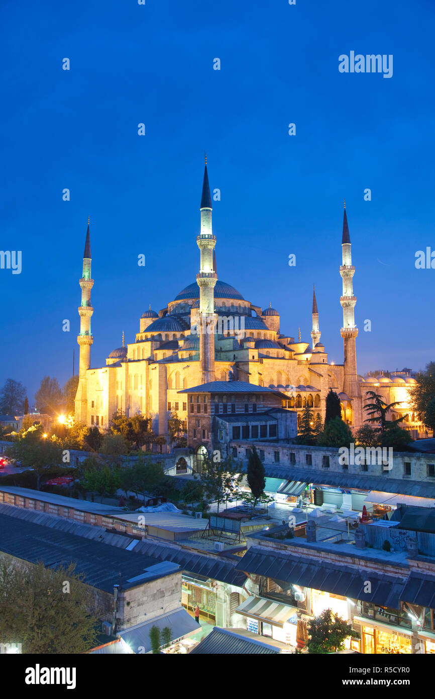La Mosquée Bleue (Sultan Ahmet Camii), Sultanahmet, Istanbul, Turquie Banque D'Images