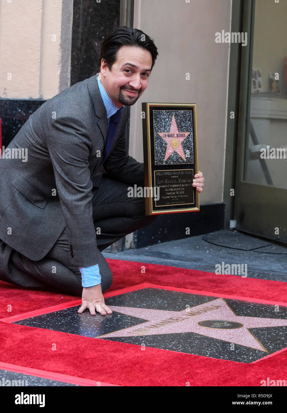 Los Angeles, USA. 30Th Nov, 2018. Lin-Manuel Miranda assiste à la cérémonie de son étoile sur le Hollywood Walk of Fame à Los Angeles, États-Unis, le 30 novembre 2018. Credit : Zhao Hanrong/Xinhua/Alamy Live News Banque D'Images