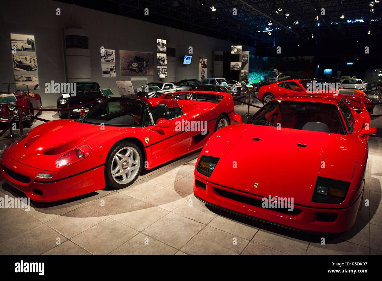 La Jordanie, Amman, Musée royal Automoblie, Ferrari F-40 sportscars du roi Hussein Banque D'Images