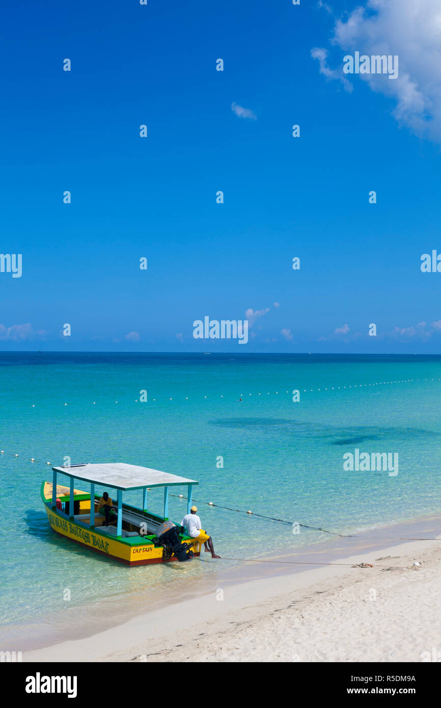 Long Bay, Negril, Jamaïque, Westmoreland Banque D'Images