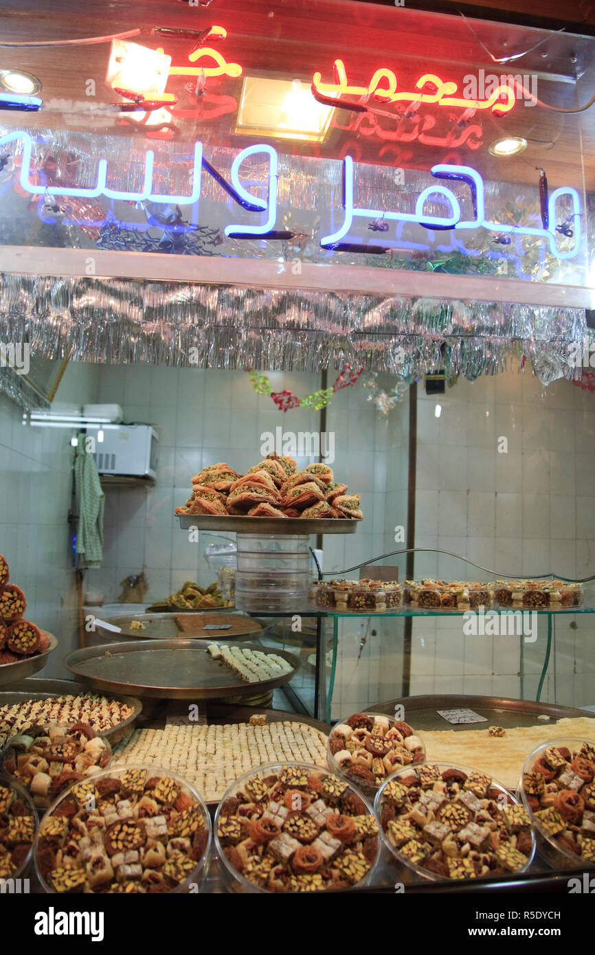 La Syrie, Alep, La Vieille Ville (UNESCO Site), bonbons syrien Banque D'Images